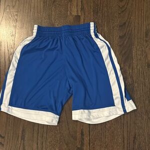 blue basketball shorts